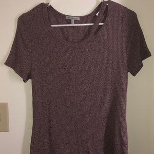 Shoulder Slit Crop Top